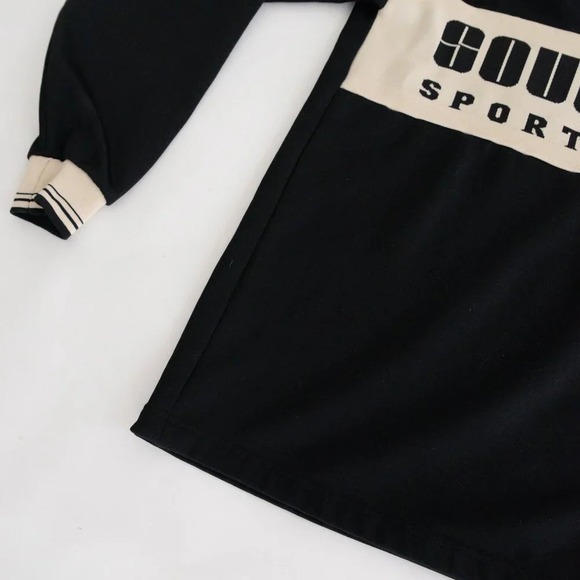 '95 South Pole Sporting Gear Antartica Expedition  Team Black Crew Neck Sweater - Picture 7 of 10